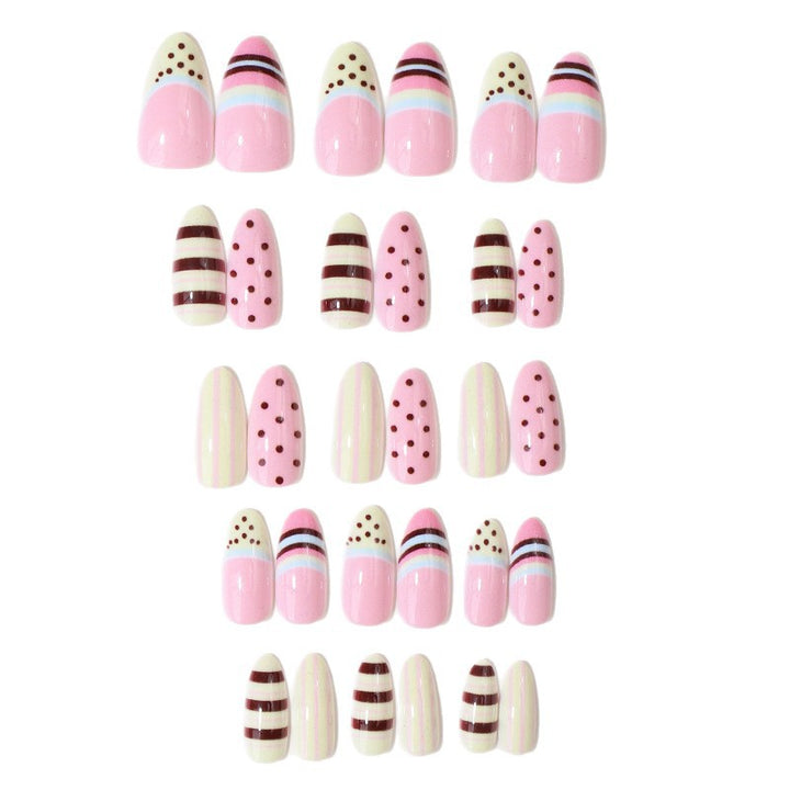 Artistic Patterned Press-On Nail Set Stornfield