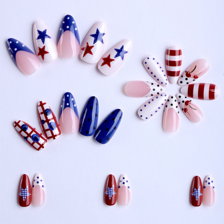 Artificial nails with unique graphic designs Stornfield