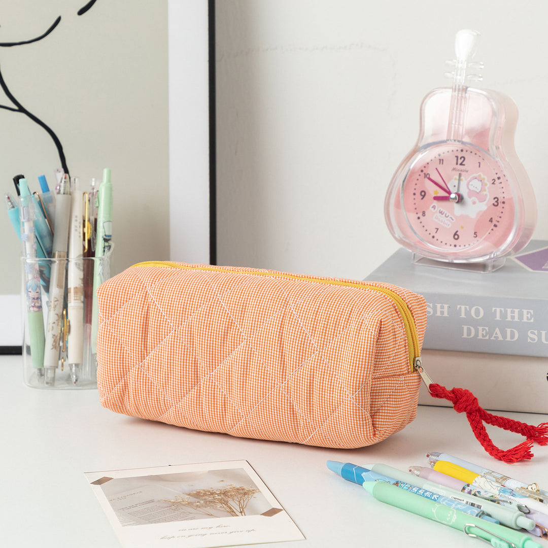 Quilted Zippered Pencil Case Stornfield