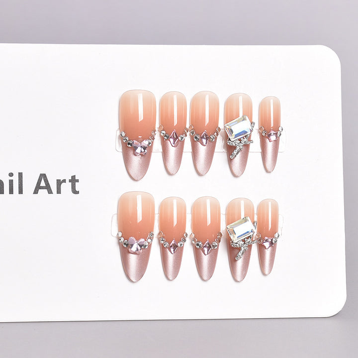 Artistic Nail Design with Decorative Elements Stornfield