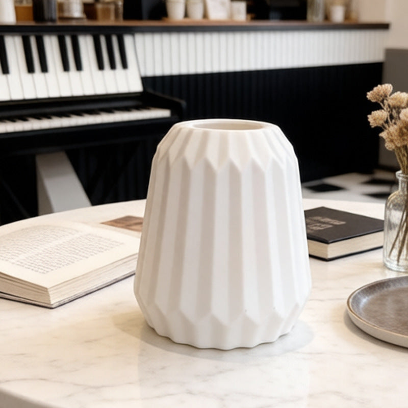 Textured Geometric Table Vase Stornfeild