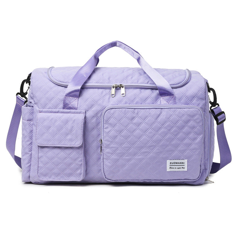 Quilted Multi-Compartment Travel Duffel Stornfield