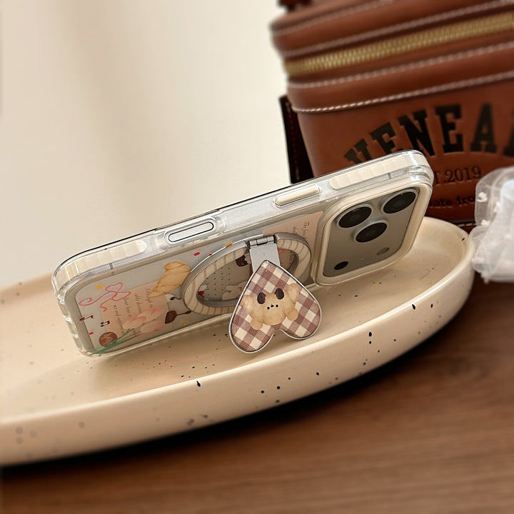 Playful smartphone finger holder with bear motif Stornfield