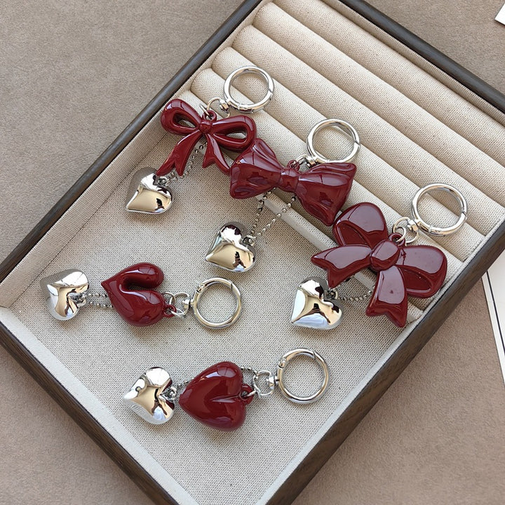 Keychain with bow and heart motif Stornfield