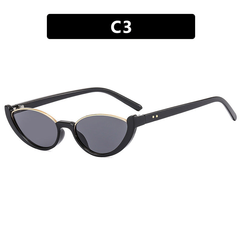 Women's Cat-Eye Sunglasses with Mirrored Lenses and Elegant Frame Stornfield