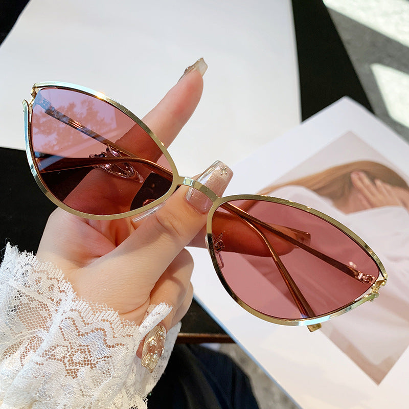 Ladies Cat-Eye Sunglasses with Elegant Metal Frame and UV Protection Stornfield