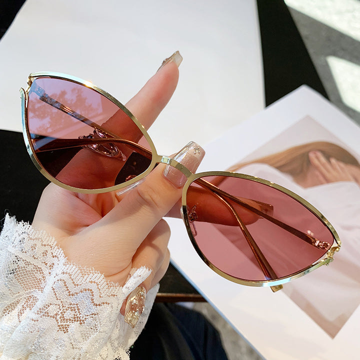 Ladies Cat-Eye Sunglasses with Elegant Metal Frame and UV Protection Stornfield