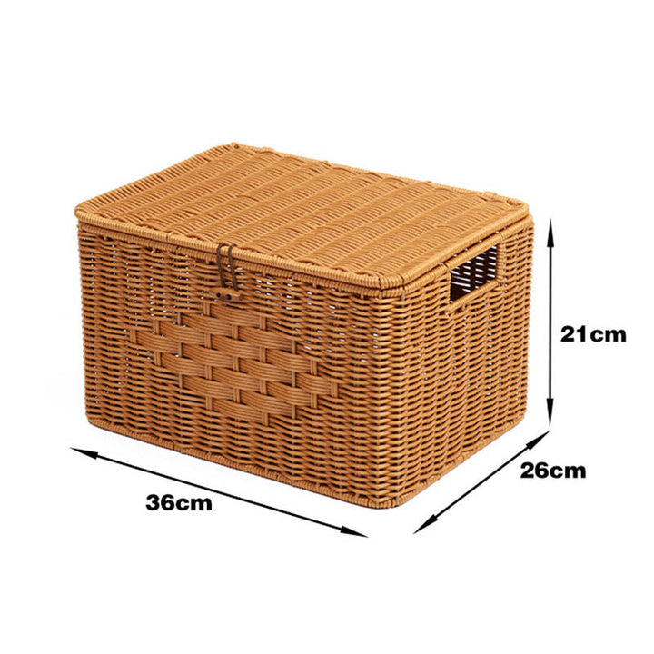 Rustic Woven Storage Chest Stornfield