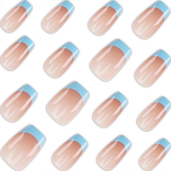 Artistic French Tip Press-On Nails Stornfield