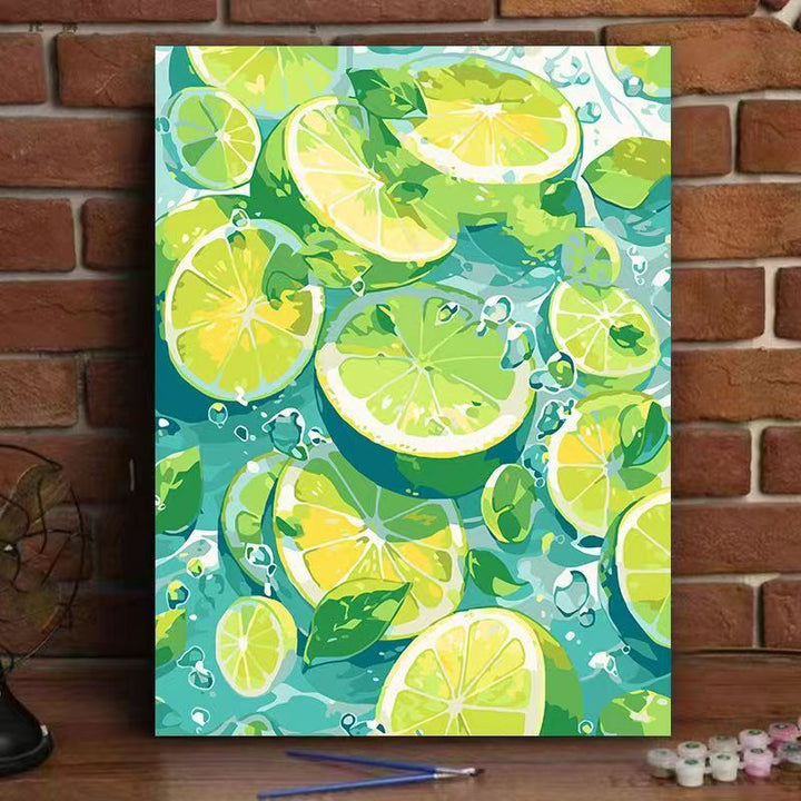 Vibrant Citrus-Inspired Wall Art Stornfield