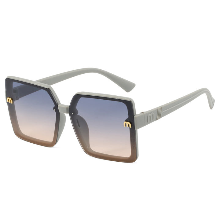 Women's stylish square sunglasses with mirrored gradient Stornfield