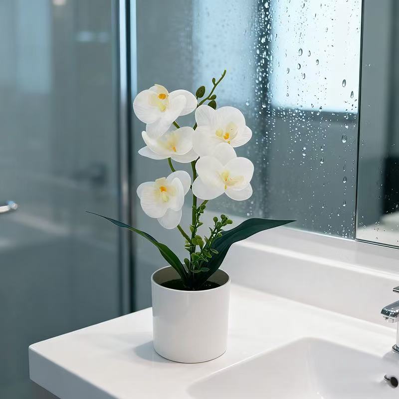 Artificial Orchid Plant for Home Decor and Indoor Display