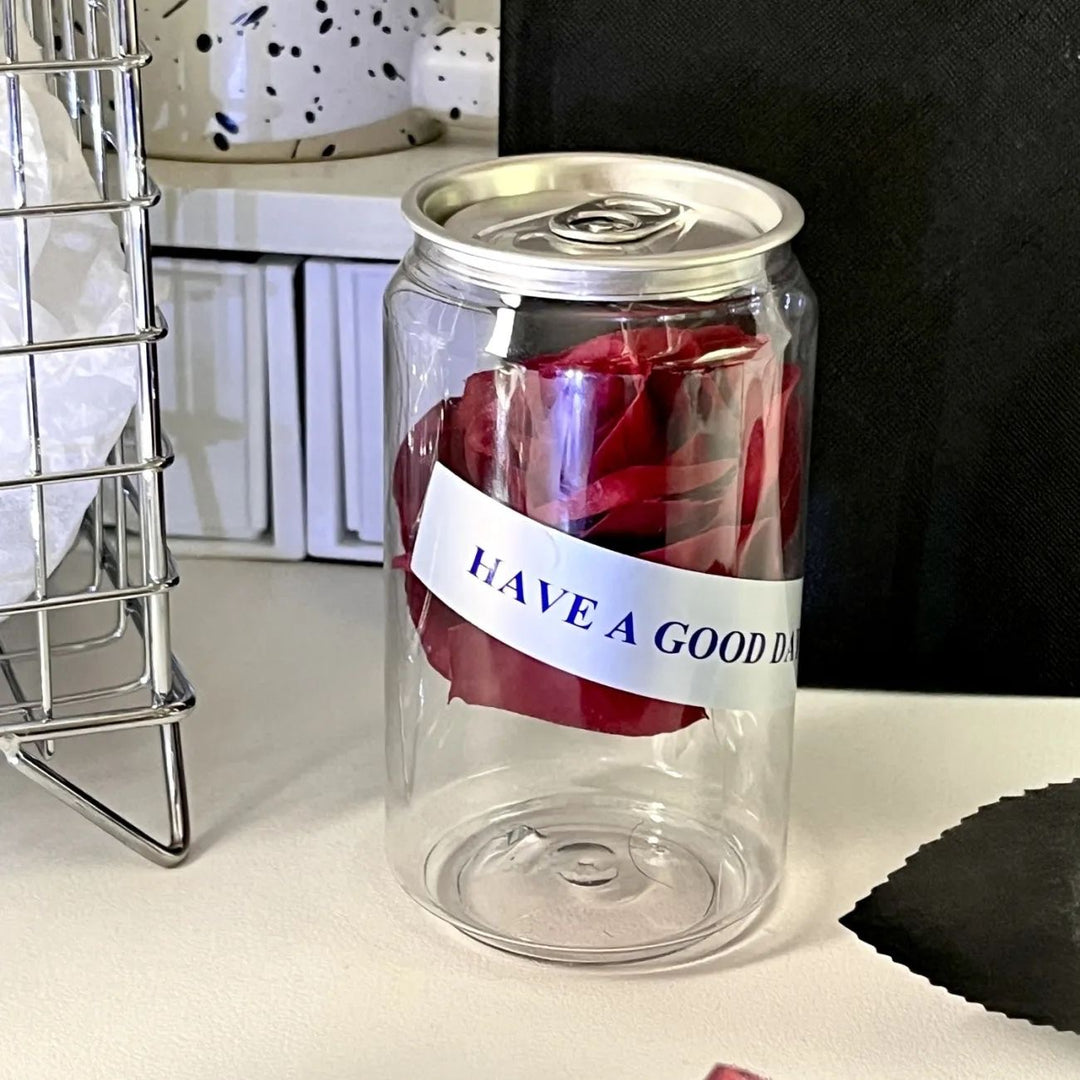 Decorative Roses In Glass Container Stornfield