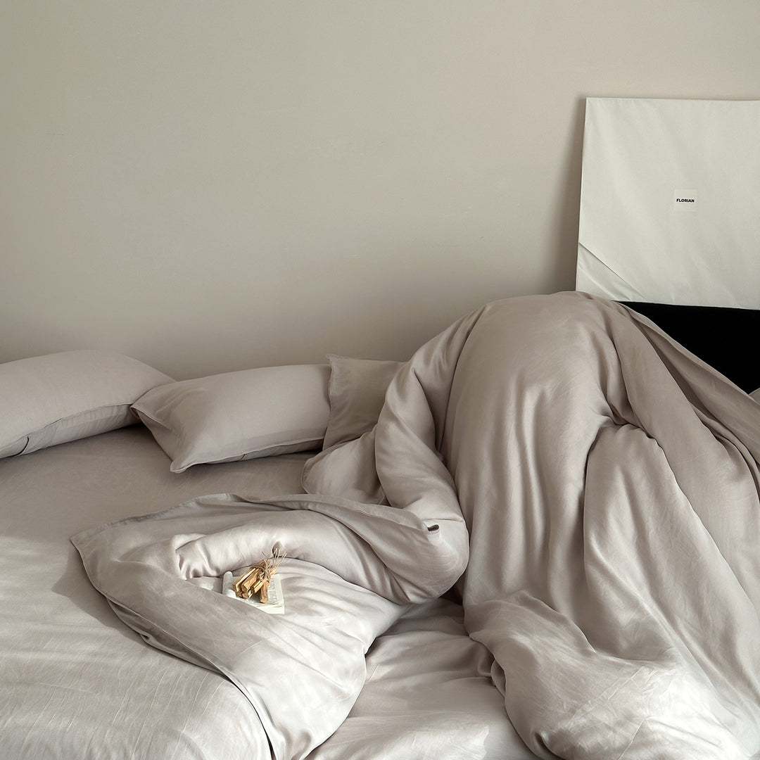 High-quality cotton percale bed linen with an extra soft feel and hidden zipper