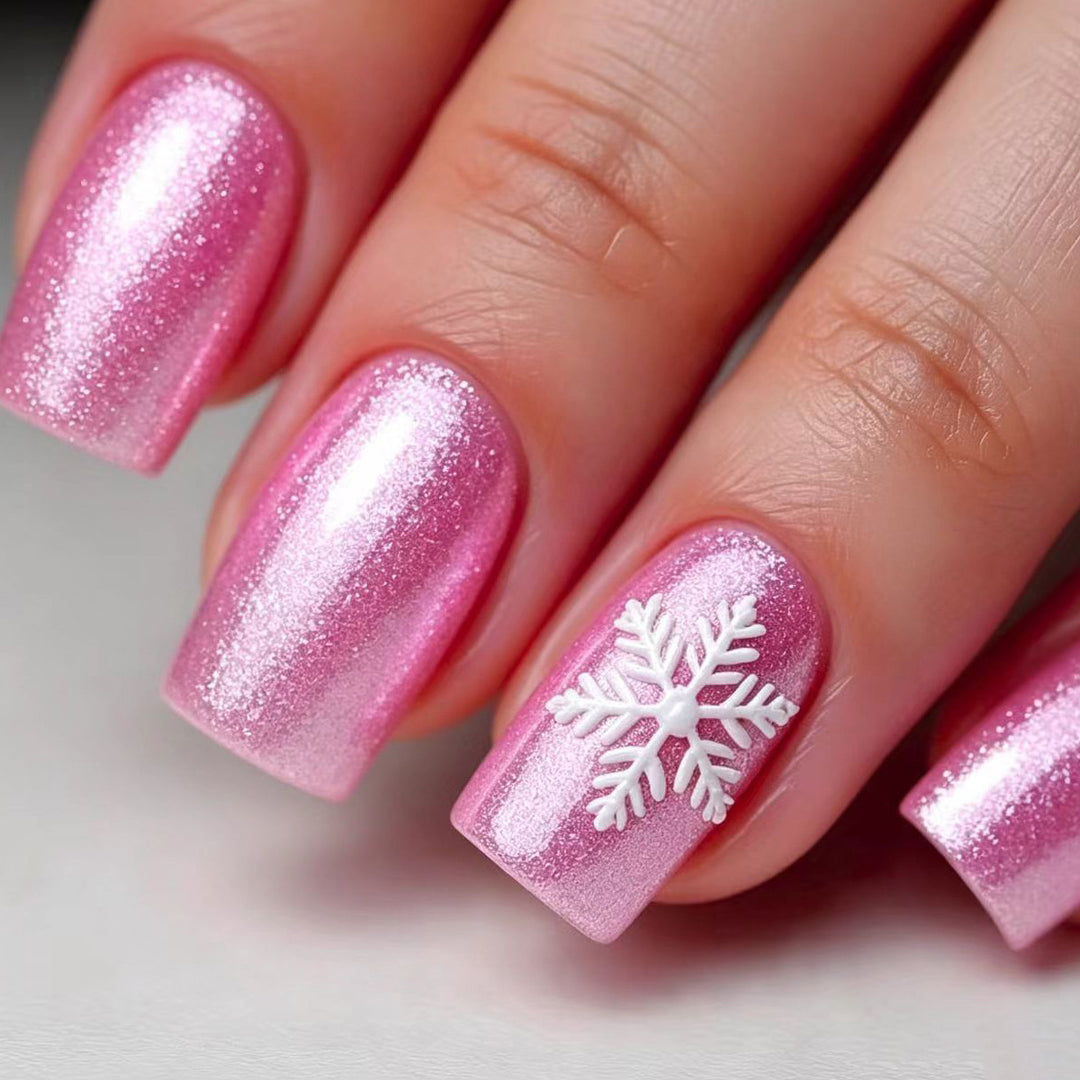 Creative Nail Art with Festive Snowflake Design Stornfield