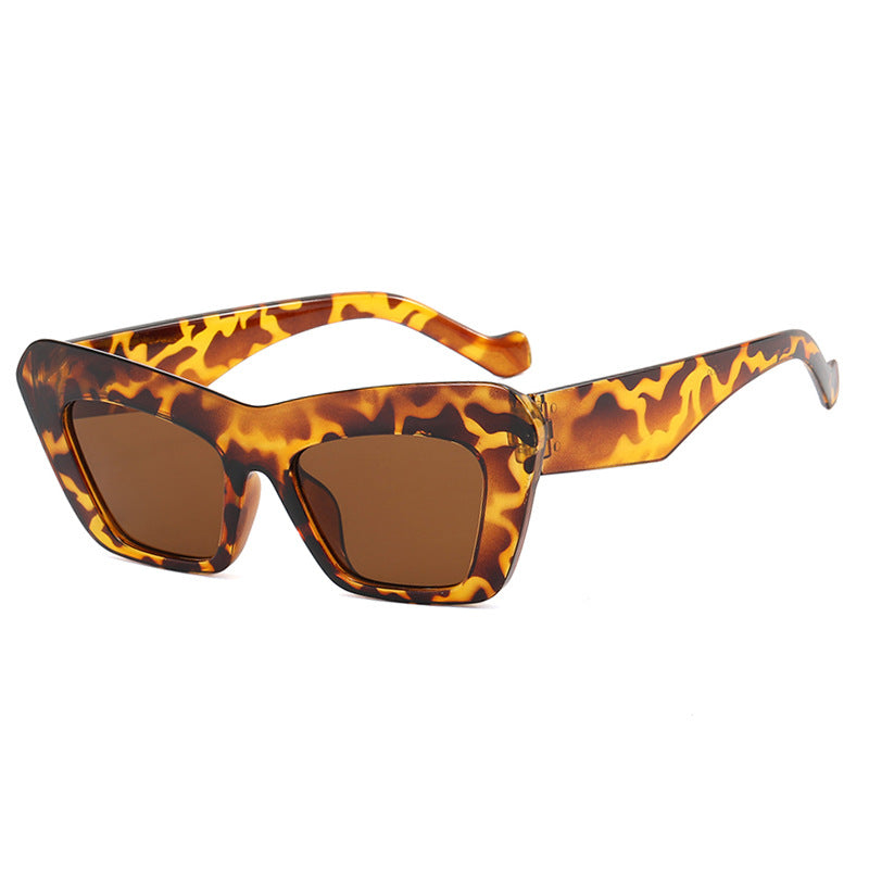 Bold Geometric Cat-Eye Sunglasses