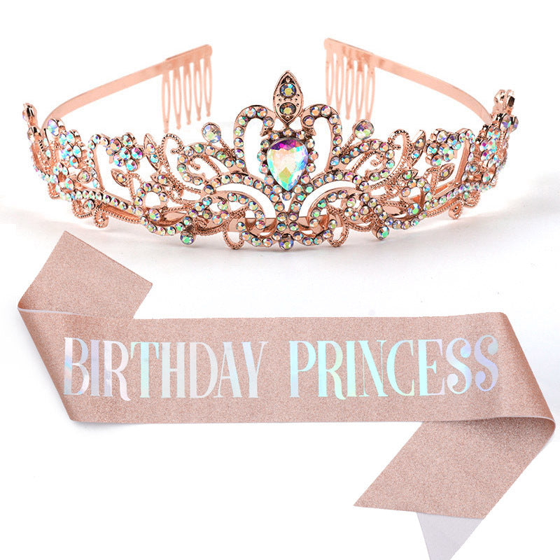 Women's Birthday Sash with Glitter Design Stornfield
