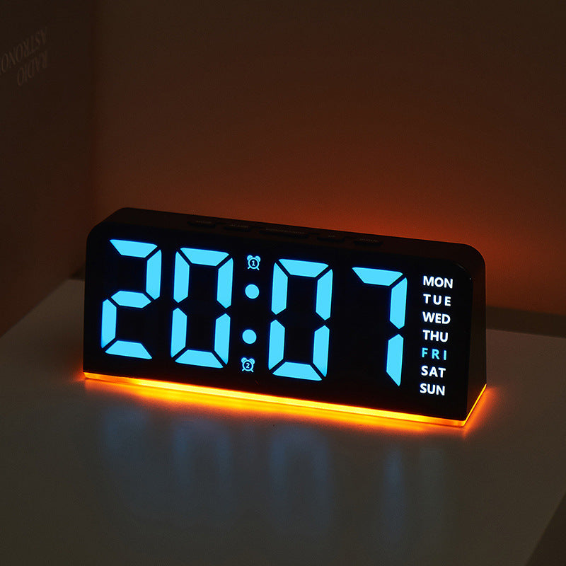 Digital LED alarm clock with color change Stornfield