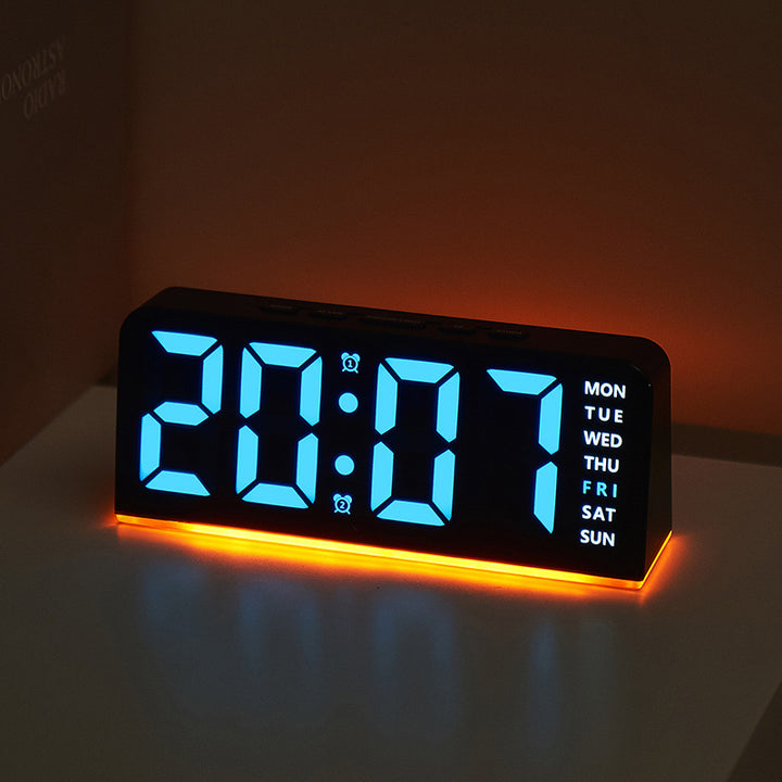 Digital LED alarm clock with color change Stornfield