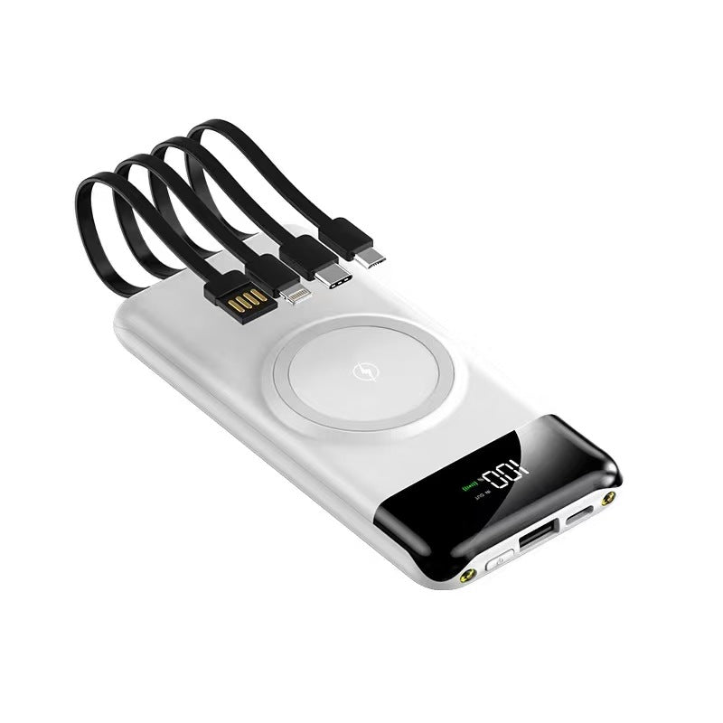 Portable power bank with wireless charging function and multifunction cable Stornfield