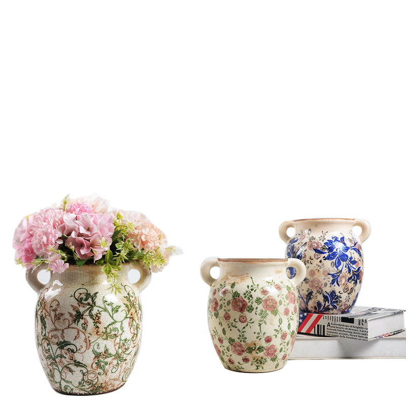 Flower decoration vessel with playful pattern Stornfield