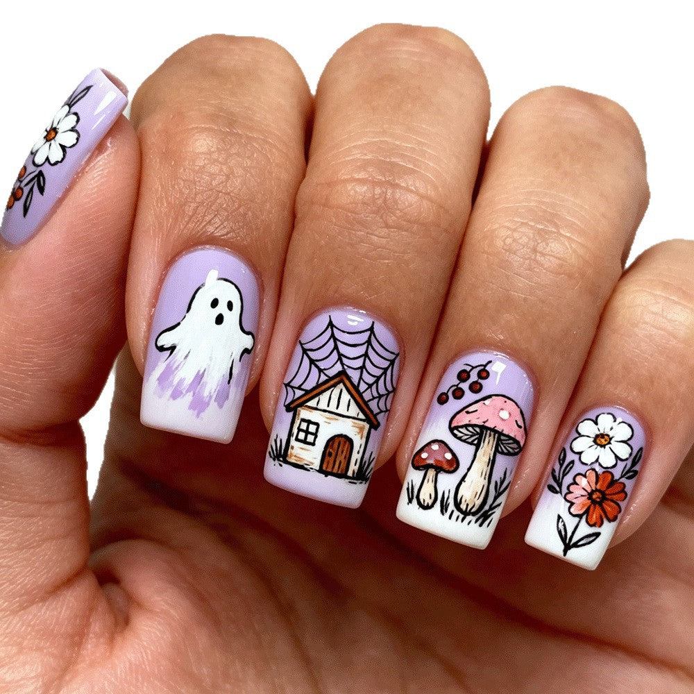 Artificial artificial nails with autumn patterns Stornfield