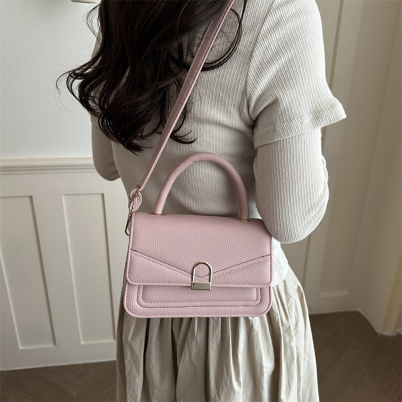 Elegant Structured Handheld Satchel