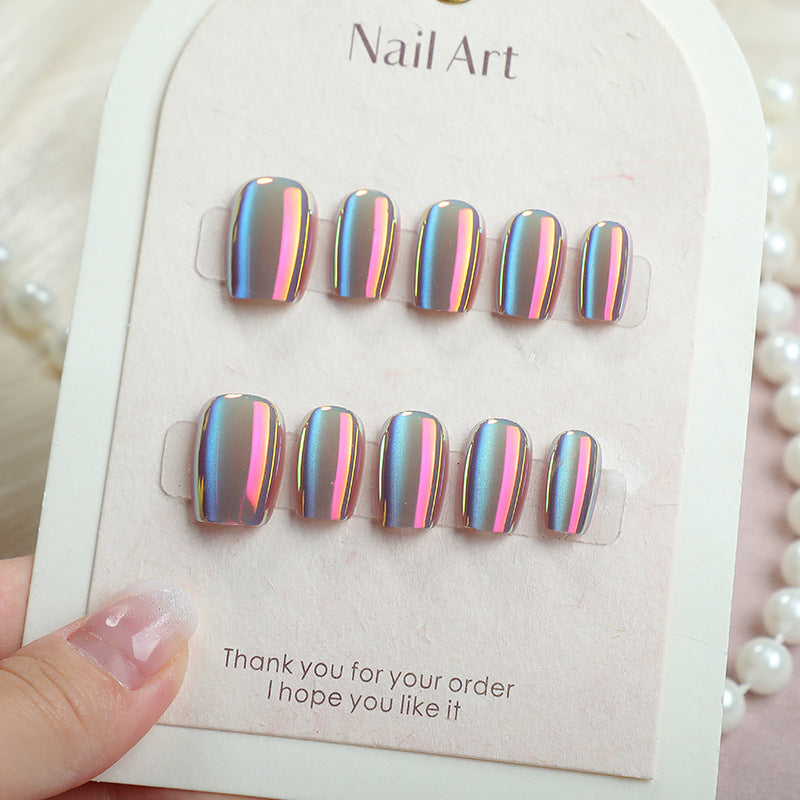 Reflective Press-On Nail Set Stornfield
