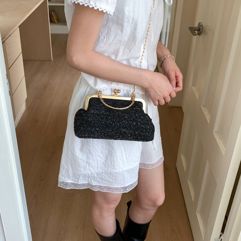 Vintage-Inspired Textured Crossbody Bag Stornfield