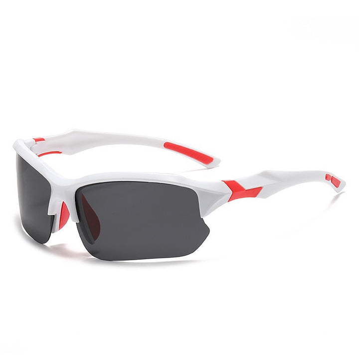 Unisex nan sporty performance sunglasses with semi-rim polarized UV protection anti-slip nose pads Stornfield