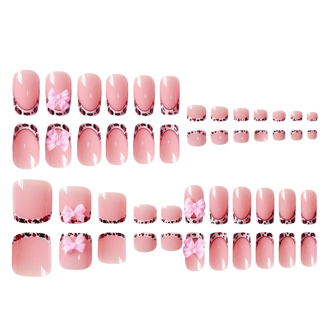 Artistic Nail Set with Bow Accents Stornfield