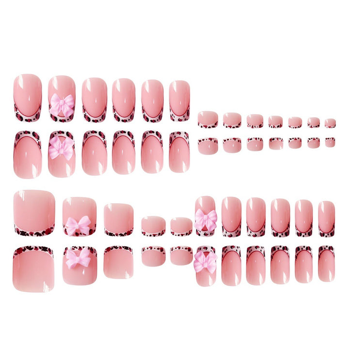Artistic Nail Set with Bow Accents Stornfield