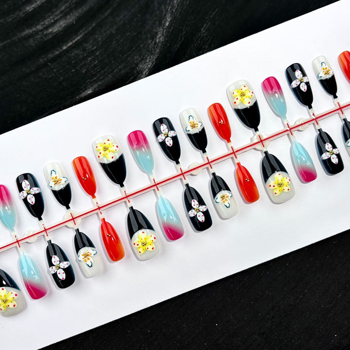 Artistic Floral Nail Decoration Kit