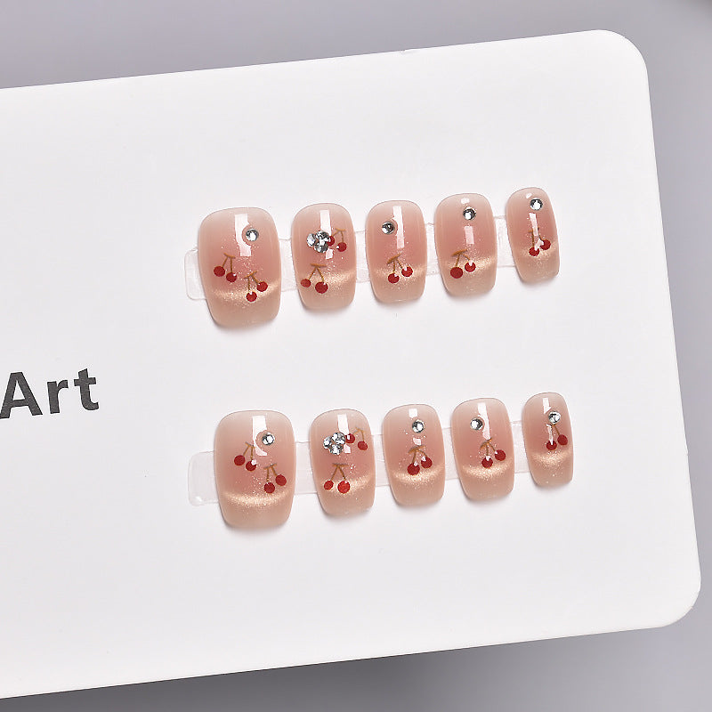 Glamorous Heart-Themed Press-On Nail Set Stornfield