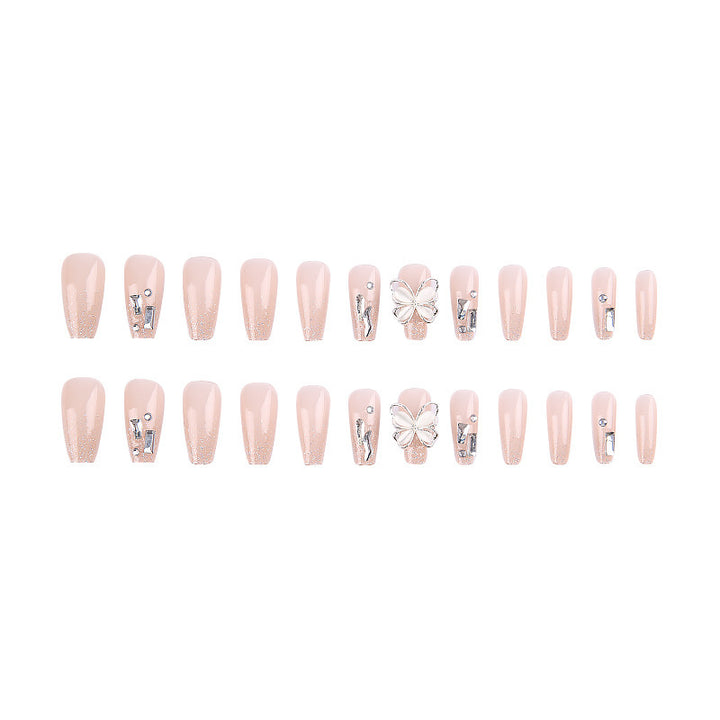 Glamorous Floral Acrylic Nail Art Extensions Stornfield
