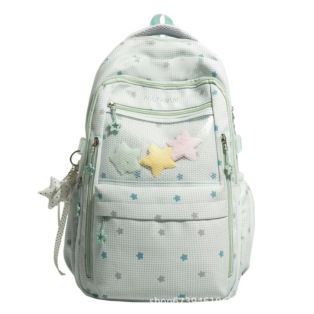 Star-Motif Multi-Pocket Backpack Stornfield