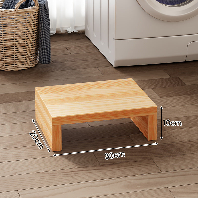 Low-Profile Solid Wood Appliance Platform Riser