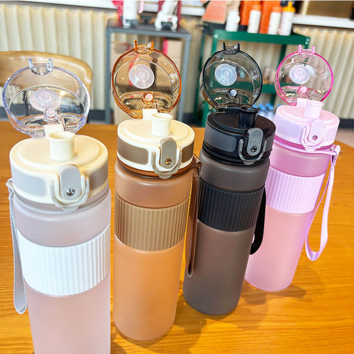 Ladies practical and leak-proof drinking bottle with integrated carrying strap Stornfield