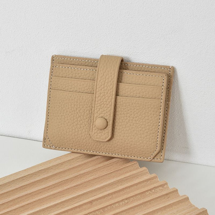 Textured Leather Card Holder Stornfield