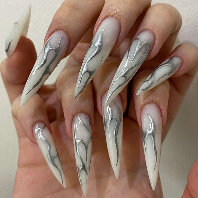 Artistic Stiletto Nail Design Stornfield