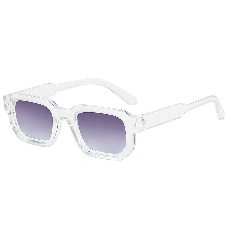 Women's fashionable square sunglasses with clear frame Stornfield