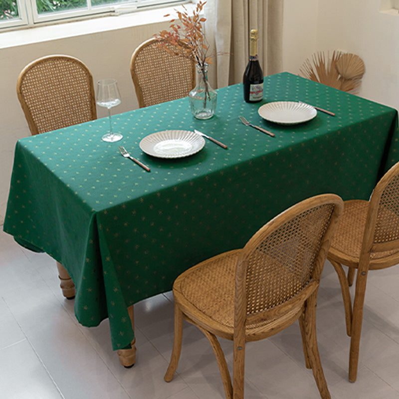 Woven jacquard tablecloth with diamond relief and easy-care cotton blend Stornfield
