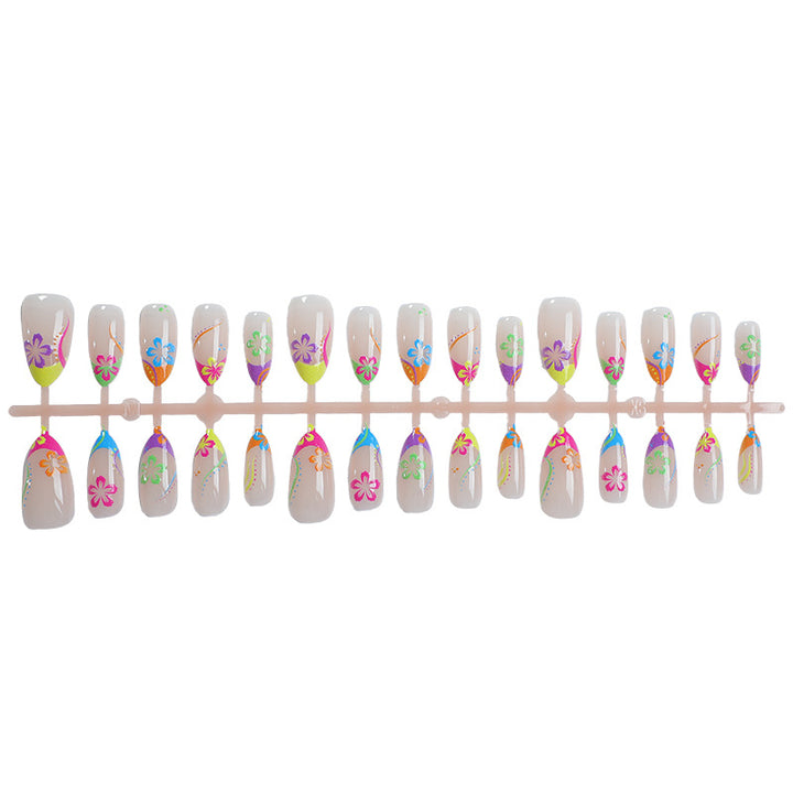 Exotic Floral Press-On Nail Art Stornfield