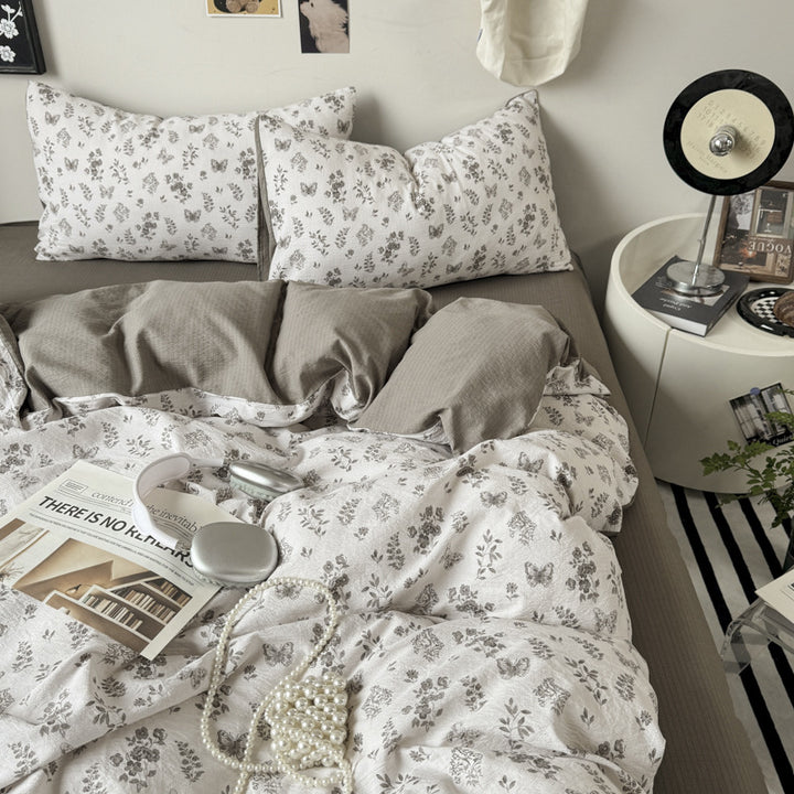 Floral Patterned Duvet Cover Set