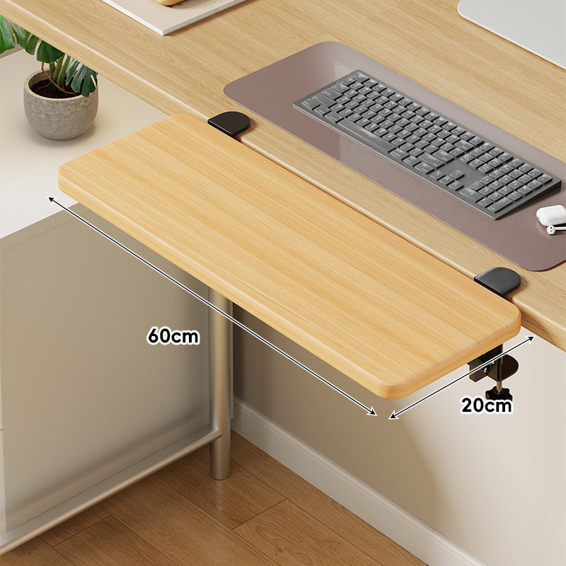 Under-Desk Sliding Keyboard Tray and Desk Extender with Smooth Glide Mount