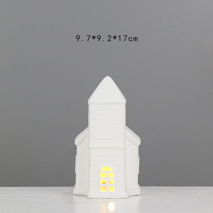 Decorative Ceramic House Lantern Stornfeild