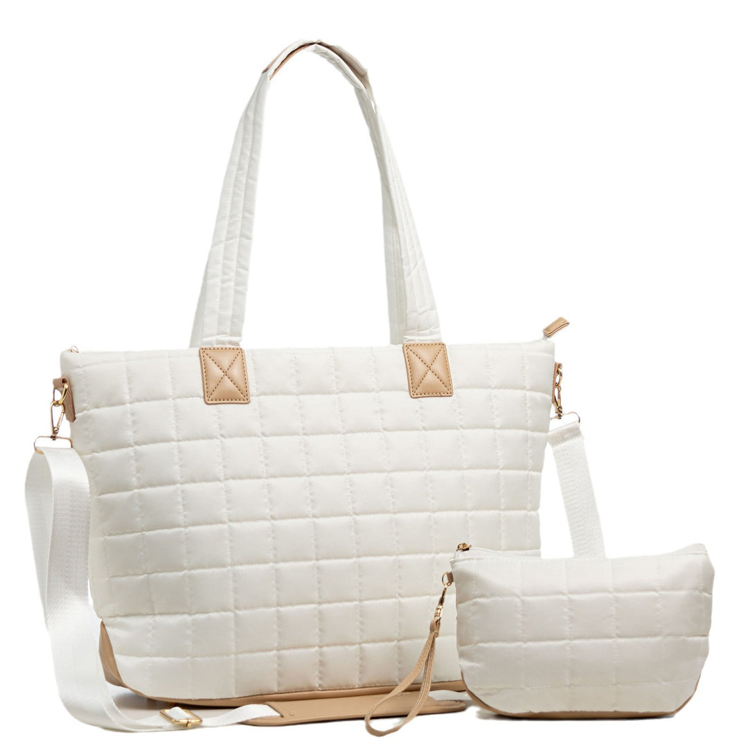 High-Quality Quilted Tote Bag with Removable Cosmetic Pouch Stornfield