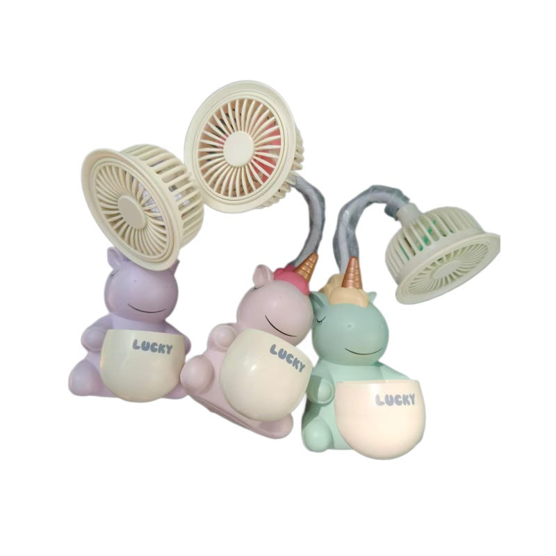 Unisex Portable Mini Fan with Unique Unicorn Design Stornfield