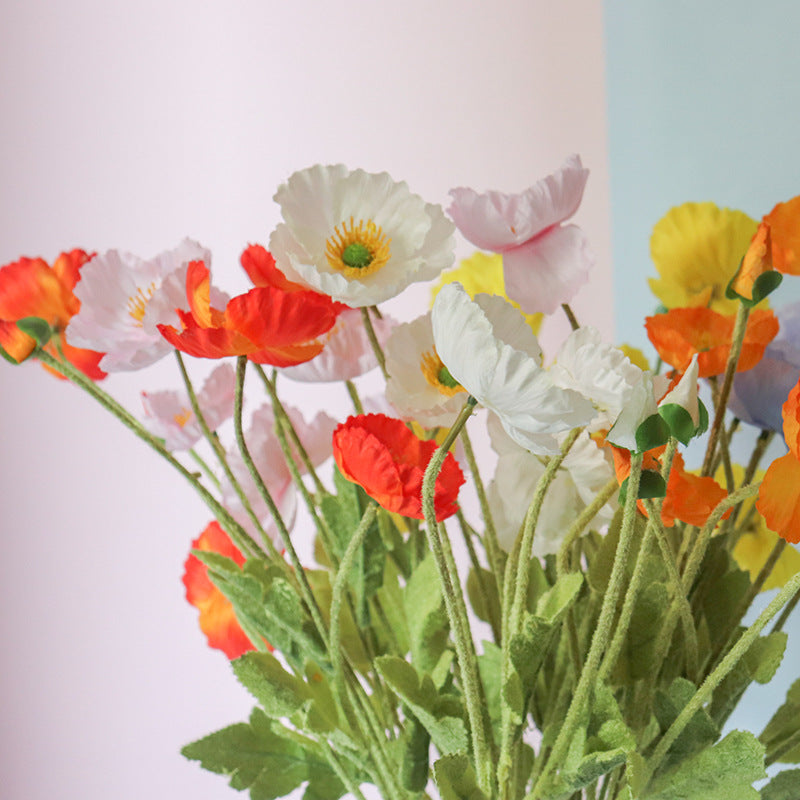 Lifelike Potted Ranunculus Flower Stem