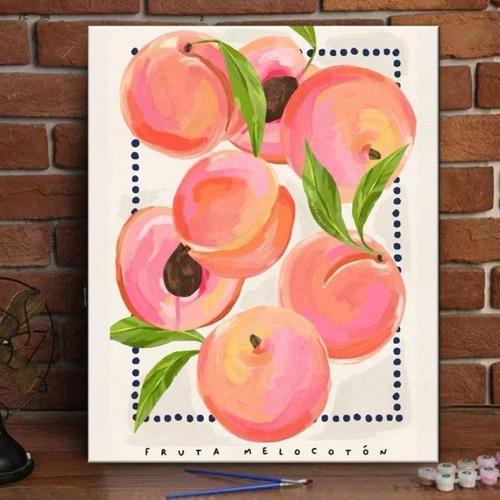 Peach Blossom Decorative Canvas Art Print Stornfield